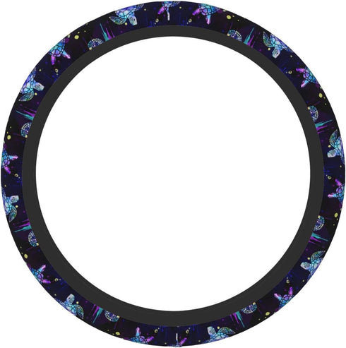 Sea Turtle Steering Wheel Cover Anti-Slip,Sweat Absorption Universal 15 inch Steering Wheel Covers Cute car Accessories for Men Women...