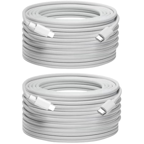 C to C Cable Fast Charging, 15 ft USB C Cable (2 Pack),60W(3A) 480Mbps Compatible with iPhone 15/15 Pro/15 Plus/15 Pro Max, iPad Mini 6/ Pro 2021,...
