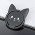 Cell Phone Ring Holder Ultra-Thin Cute Cat Metal Finger Grip 360° Rotation 180° Flip Kickstand Phone Grip for Magnetic Car Mount Compatible with A...