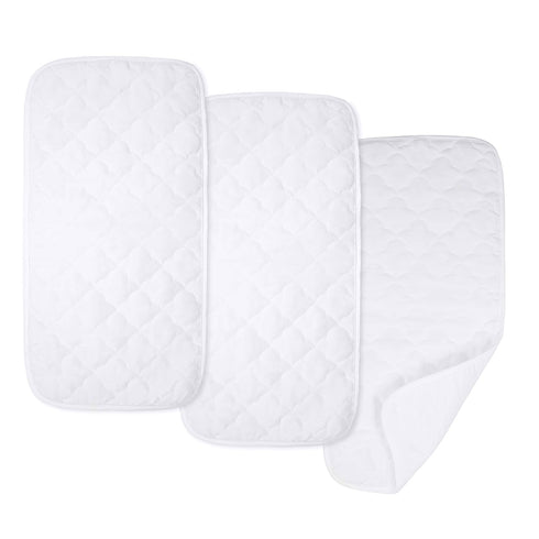 American Baby Company Ultra Soft Microfiber Quilted Waterproof Changing Table Pad Liners, 11.5" x 23" 3 Count...