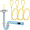 EastLink 30 Inch Drain Snake Hair Drain Clog Remover, Anti-Break Metal Drain Hair Remover with Nylon Layer, Sink Snake Drain Cleaner Tool for Bath...