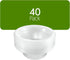 PLASTICPRO 40 Pack Clear Plastic Soup Bowls 5 oz Durable Disposable Small Plastic Bowls for Parties Events BBQ...