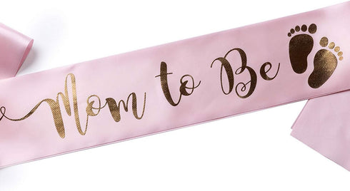 OLILLY Perfect Pink Mom to Be Sash - Enjoy Your Baby Shower...
