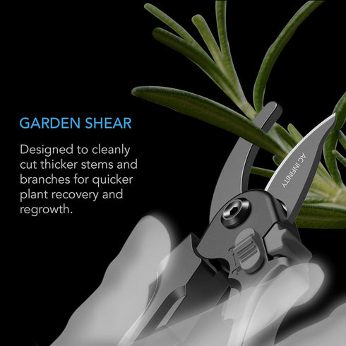 AC Infinity 8” Professional Bypass Pruning Shear, Stainless Steel SK-5 Blades with Nonstick Teflon Coating, Tree Trimmer Secateurs for Gardening, ...