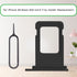 for iPhone XR Black SIM Card Tray Holder Replacement Single SIM Version for iPhoneXR Card Slot with Waterproof Rubber Ring Repair Fix Kit Card Rem...