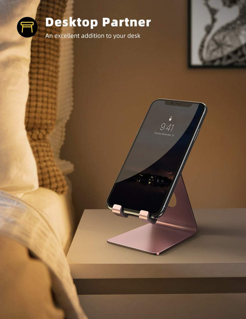 Lamicall Cell Phone Stand, Phone Cradle : Phone Dock, Holder Compatible with Phone 12 Mini 11 Pro XS Max XR X 6 6s 7 8 Plus 5 5s 5c and All Other ...