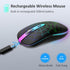 TaIYanG Wireless Mouse, 2.4G Portable Optical Quiet Cute Mouse with USB Receiver and Type C Adapter, 3 Adjustable DPI LED Wireless Mouse for Lapto...