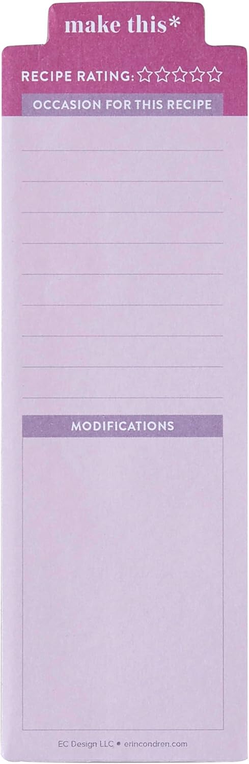 Erin Condren Bookmark Sticky Note (Recipe)...