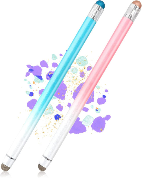 Stylus Pens for Touch Screens, 2 in 1 Universal Fine Point Stylus Pen for iPhone/iPad/Tablet/Android, Compatible with All Touch Screen Devices, 2 ...