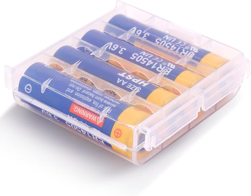 ER14505 Battery 3.6 Volt Lithium Battery AA 2400mAh 4 Pack Non-Rechargeable Battery SB-AA11 LS14500 TL-5903 SL-360 SAFT LS14500...