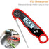 Instant Read Meat Thermometer Waterproof Thermometer with Large Backlit LCD Calibration and Backlight Functions Thermometer for BBQ. Meat. Tea. Mi...