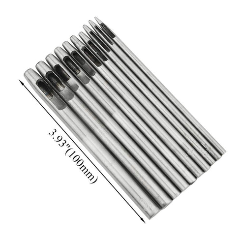 11 PCS Leather Hole Punch Tool Set with Hammer Hollow Punch Set for Leather Watch Bands Belts Canvas Paper Plastics(0.5mm-5mm)...