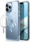 i-Blason Halo Case Compatible with MagSafe for iPhone 13 Pro 6.1 inch (2021 Release), Slim Clear Case with TPU Inner Bumper (Butterfly/Blue)...