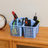 Cleaning caddy bucket Plastic Storage Shower Caddy Basket with Handle for Garden, Cleaning Supplies, Dark blue...