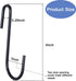 30 Pack 3 inch Heavy Duty S Hooks Black Pan Pot Holder Rack Hooks S Shaped Hanging Hooks Hangers for Kitchenware Spoons Pans Pots Utensils Clothes...