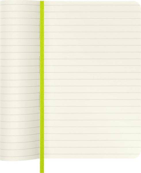 Moleskine Classic Notebook, Soft Cover, Pocket (3.5" x 5.5") Ruled/Lined, Lemon Green, 192 Pages...