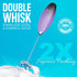 Zulay Kitchen Powerful Double Whisk Milk Frother Handheld - Foam Maker With Stand - Whisk Drink Mixer for Coffee, Mini Foamer for Latte, Matcha, F...
