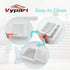 4" Louvered Vent Cover by Vypart Exterior Wall Air Vent Cap Replacement with Fabric Fine Screen,Vent Louvered Outdoor Dryer Vent Cover with 4 Screws,Easy Install