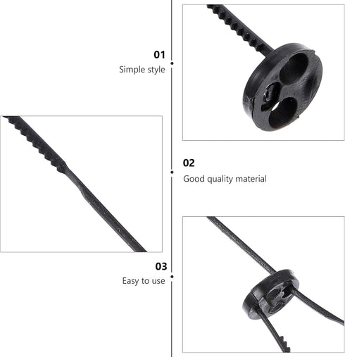 10pcs No Sew Instant Buttons Plastic No- Sewing Buttons Easy Drawstring Threader Flexible Needle Drawstring Replacement Tool for Jackets Needle- S...