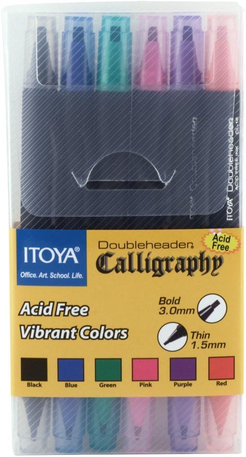 DOUBLEHEADER CALLIGRAPHY 6-PEN SET...