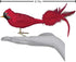 Old World Christmas Large Red Cardinal Glass Blown Ornament for Christmas Tree...