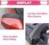 2PCS Car Rearview Mirror Rain Visor, Snap-On Side View Mirror Rain Eyebrow, Waterproof Flexible, Car Exterior Trim Accessories for Universal for C...