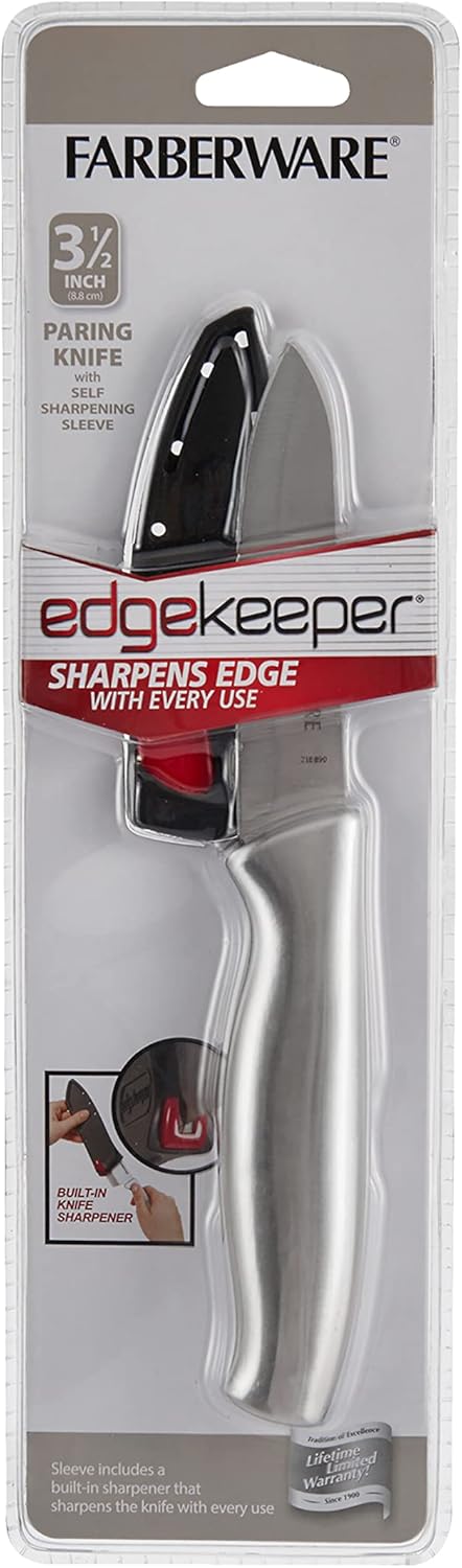 Farberware Edgekeeper Self-Sharpening Paring Knife, 3.5-Inch, Stainless...