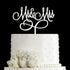 Mr and Mrs Cake Topper, Bride And Groom Sign Wedding Engagement Cake Toppers Decorations (Mirror Silvery Acrylic)...