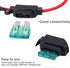 ATC/ATO 30A in-Line Fuse Holder 16 Gauge Wiring Harness 12V Standard Plug Socket Pack of 2...