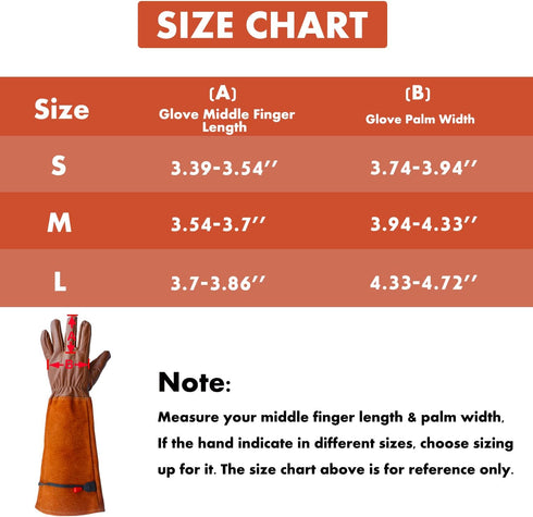 Gardening Gloves, Professional Puncture Proof Gloves for Rose Pruning & Cactus Trimming, Long Leather Garden Gloves Gifts for Women & Men- Full Gr...