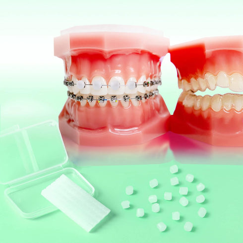 JMU 10 Pack Orthodontic Wax, Precut Braces Wax, Dental Wax Braces Mint Flavored...