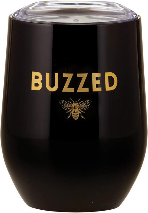 Santa Barbara Design Studio Creative Brands Sippin' Pretty Stainless Steel Insulated Wine Tumbler, 12-Ounce, Buzzed...