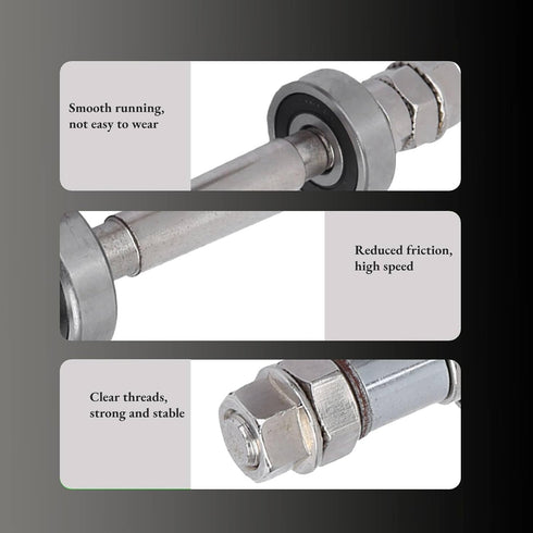 Bicycle Wheel Hub Axle, Durable Metal Bicycle Wheel Hub Axle Front Rear Solid Shaft Lever, Bike Repair Tool Accessories, for Most Bikes(Rear axle ...