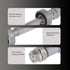 Bicycle Wheel Hub Axle, Durable Metal Bicycle Wheel Hub Axle Front Rear Solid Shaft Lever, Bike Repair Tool Accessories, for Most Bikes(Rear axle ...