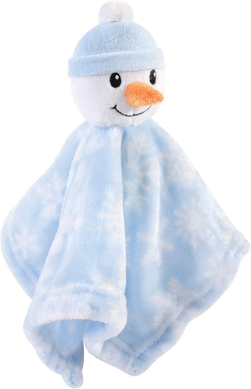 Hudson Baby Unisex Baby Animal Face Security Blanket, Snowman, One Size...