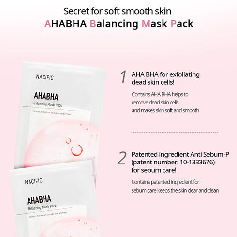 NACIFIC AHA BHA Balancing Mask Pack (10 ea)...
