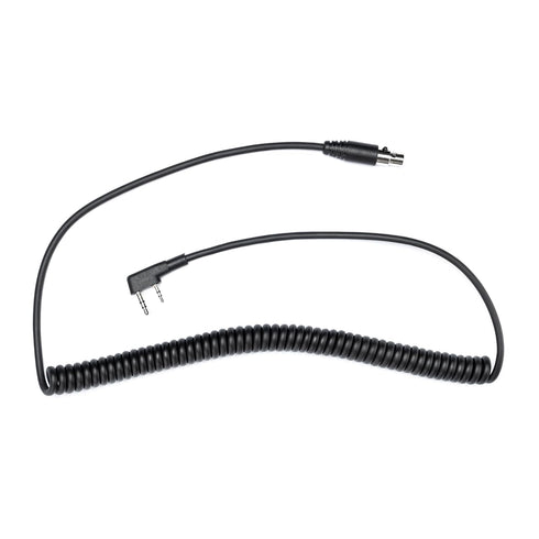 Fumei Mini XLR 5-PIN to K Plug Adapter 1.8m Durable Coiled Cable for Kenwood Baofeng HYT Two Way Handheld Radios and Headsets...
