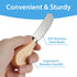 4 Pcs Cheese Spreader Set with Wooden Handle Mini Butter Knives Stainless Steel Cheese Slicer Small Cocktail Cutter for Charcuterie Boards Appetiz...