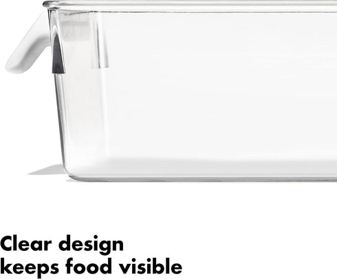 OXO Good Grips Fridge Organization Bin 5 in x 14 in - for Yogurt Cups, Small Produce, Berry Bins and More...