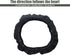 1 PC Car Steering Wheel Cover, 14.96In Waterproof Breathable Leather Vehicle Steering Wheel Anti-Slip Accessories, Universal Automotive Steering W...