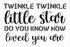 Twinkle Twinkle Little Star - How Loved Stencil by StudioR12 | Song Lyrics |Craft DIY Kids Room, Nursery Decor | Paint Wood Signs | Select Size (1...