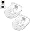 2 Pack Acrylic Wall Mount Bracket for Security Camera, Universal Adhesive Wall Shelves for Baby Monitors Speakers, No Drilling Mounting Tray Indoo...
