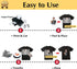 TransOurDream Luminous Heat Transfer Paper for T Shirts (10 Sheets, 8.5x11'', Glow 2.0) Printable Heat Transfer Vinyl for Inkjet Printer Iron on T...