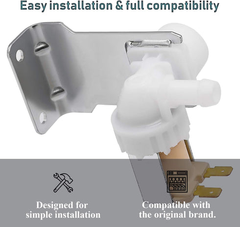 807047901 Dishwasher Water Inlet Valve OEM by Beaquicy - Replacement for Frigi-daire Ken-more Crosley Dishwasher - Replaces 33199020 3315025 AP5948913 PS986506 EAP9865067