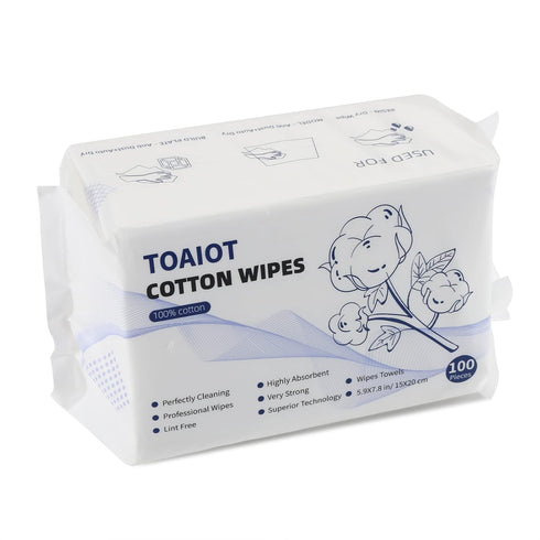 BCZAMD Toaiot 3D Printer Accessories Resin Cleaning Tool Dry Wipes - Lint Free - Flushable Towel - 100 Counts 15x20cm/ 5.9*7.8in for Cleansing Sil...