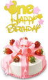 Glitter Gold Pink One Cake Topper for Girls First Birthday Minnie Party Cake Decorations...