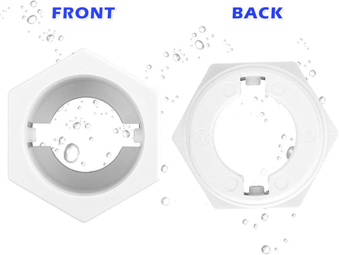 2 Pcs 6-500-00 Pool Cleaner Universal Wall Fitting (UWF) Connector Replacement Part Exact Fit for Zodiac Polaris 180 280 360 380 3900 Sport 480 Pr...