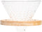 CEREMONY pourover dripper, borosilicate glass pourover dripper + bamboo holder, coffee maker, filter cup, fits V60 02 filter...