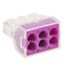 20pcs Push-in Wire Connecters 6 Port, Wire Quick Connection Terminal, 18-12 AWG / 0.75-2.5mm²...