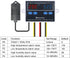 KETOTEK Temperature Humidity Controller Digital Thermostat Module 120V, Heating Cooling Humidification and dehumidification Control 110V 10A, Fahrenheit Display